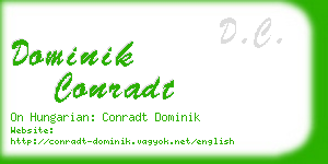 dominik conradt business card